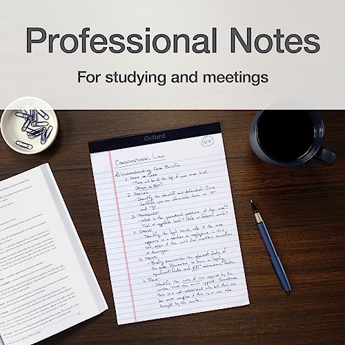 Oxford 8.5 x 11 Legal Pads, 12 Pack, Wide Ruled, White Paper, 50 Sheets Per Writing Pad, Made in the USA (74030) - Image 5