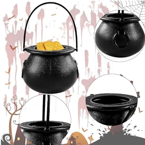 Mini chaudron noir Halloween pot de bonbons sorcière pour décoration de table