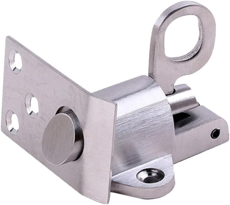 NUOBESTY Stainless Steel Door Bolt Latch Durable Automatic Spring Safety Lock for Home Lightweight Easy Installation for Doors Secure Your Space