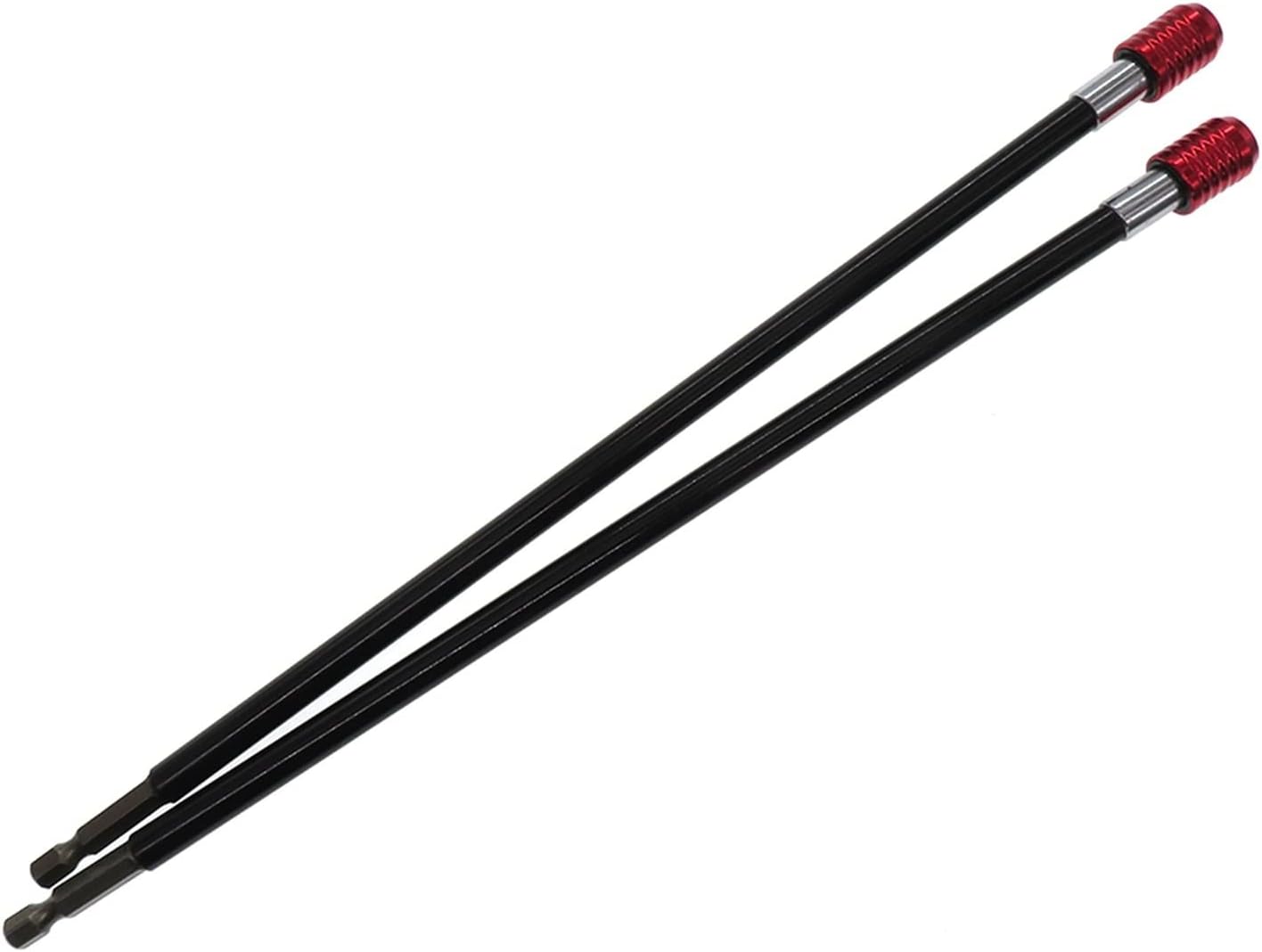 Collets 300mm Quick Release Bit Holder 1/4" Screwdriver Drill Bit Holder Magnetic Hex Shank Extension Rod Socket for Screw Bit (Color : 5pcs, Size : 300mm) (5pcs 300mm)