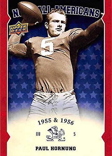 Paul Hornung football card (Notre Dame Fighting Irish) 2012 Upper Deck NCAA All Americans 1955 ^ 1956#AA-PH