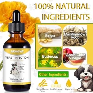 Natural yeast infection treatment for dogs dog ear infection treatment dog allergy relief helps to support itch relief inflammation relief  more ear infection treatment for dogs  2 fl oz   cucciolini doodles