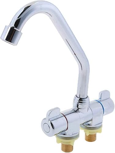 Miniatura 7 de Grifo plegable para autocaravana, grifo de agua fría y caliente, grifo de fregadero de cocina de alta gama de 360 grados, caño de cuello de cisne,