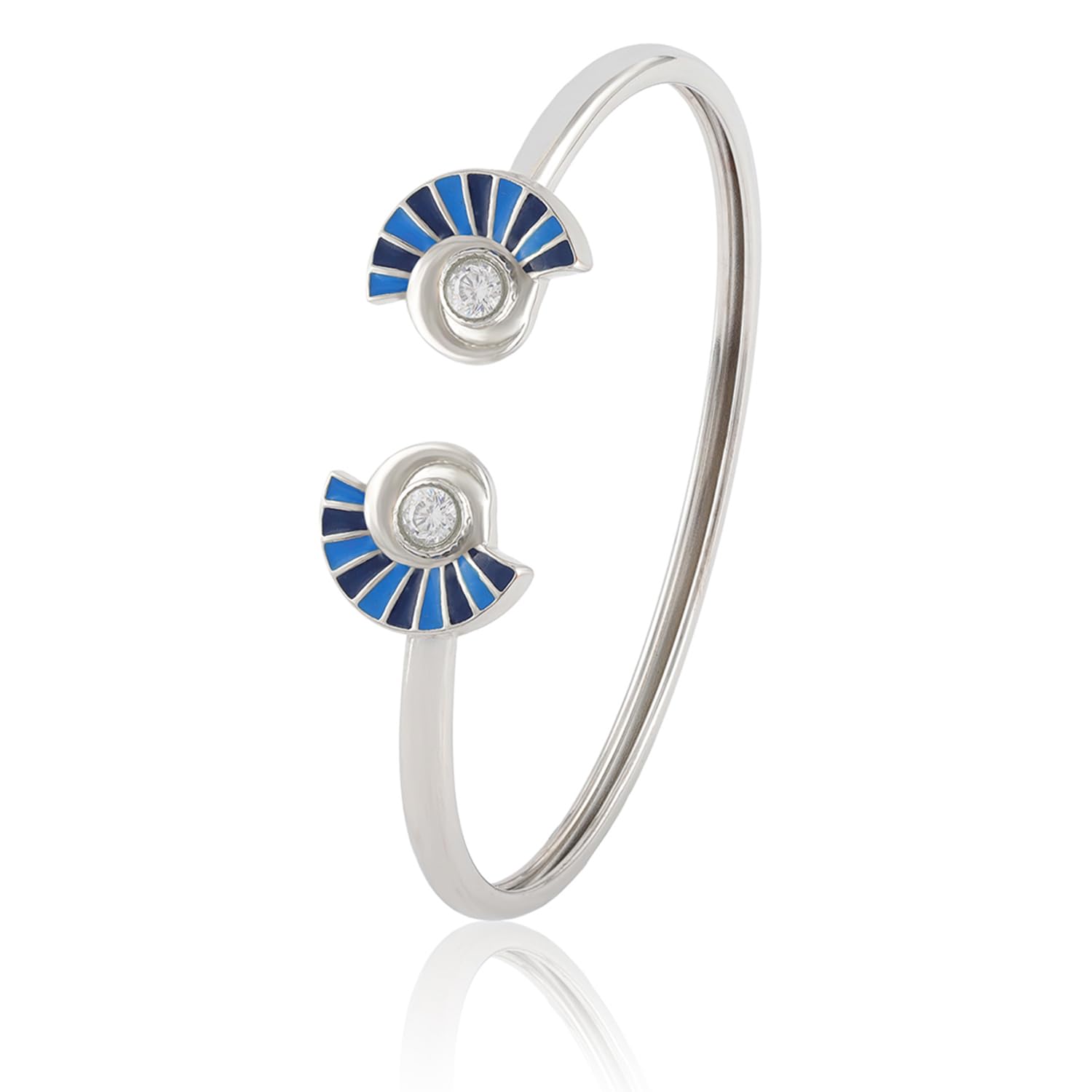 Fractals In Nature Fracta Swirl Enamel Bracelet for Women Lightweight Anti Tarnish Bracelet Jewellery for Everyday & Work Gift for Women-image-18