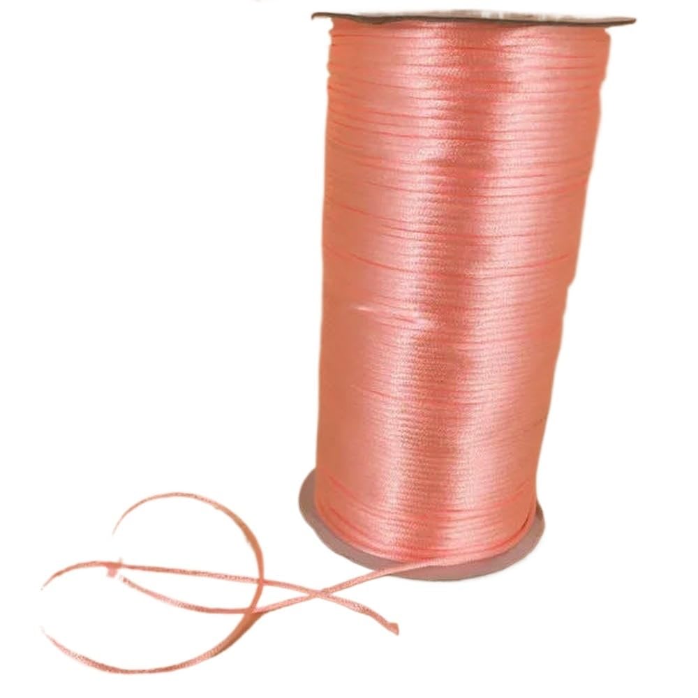 Sznurki do koralików, Pleciony sznurek do makramy 2mm wielokolorowy 10-225m(Pink 156,225meters whole roll)