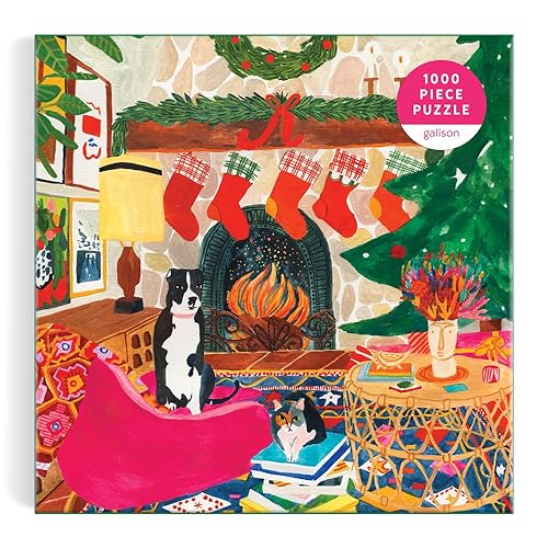 Galison 9780735375987 Fireside Friends Jigsaw Puzzle, Multicoloured, 1000 Pieces - Image 2
