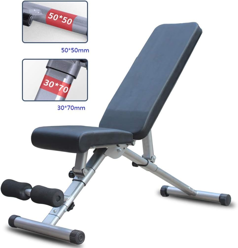 Weight Bench Foldable Fitness Workout Flat Bench, Multi-Purpose Full Body Bench Press Sit-up Dumbbell Strength Board