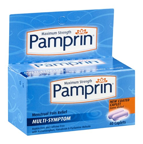 pamprin maximum strength multi-symptom menstrual relief tablets 40-count boxes pack of 3