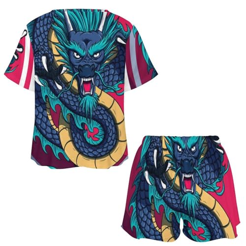 Pyjama femme ensemble de nuit dragon aux finitions soignées - 5