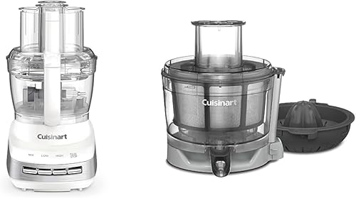 Cuisinart FP-130 Procesador de alimentos multifuncional de 13 tazas White & Core Elements Centro de exprimir para procesadores de alimentos de la