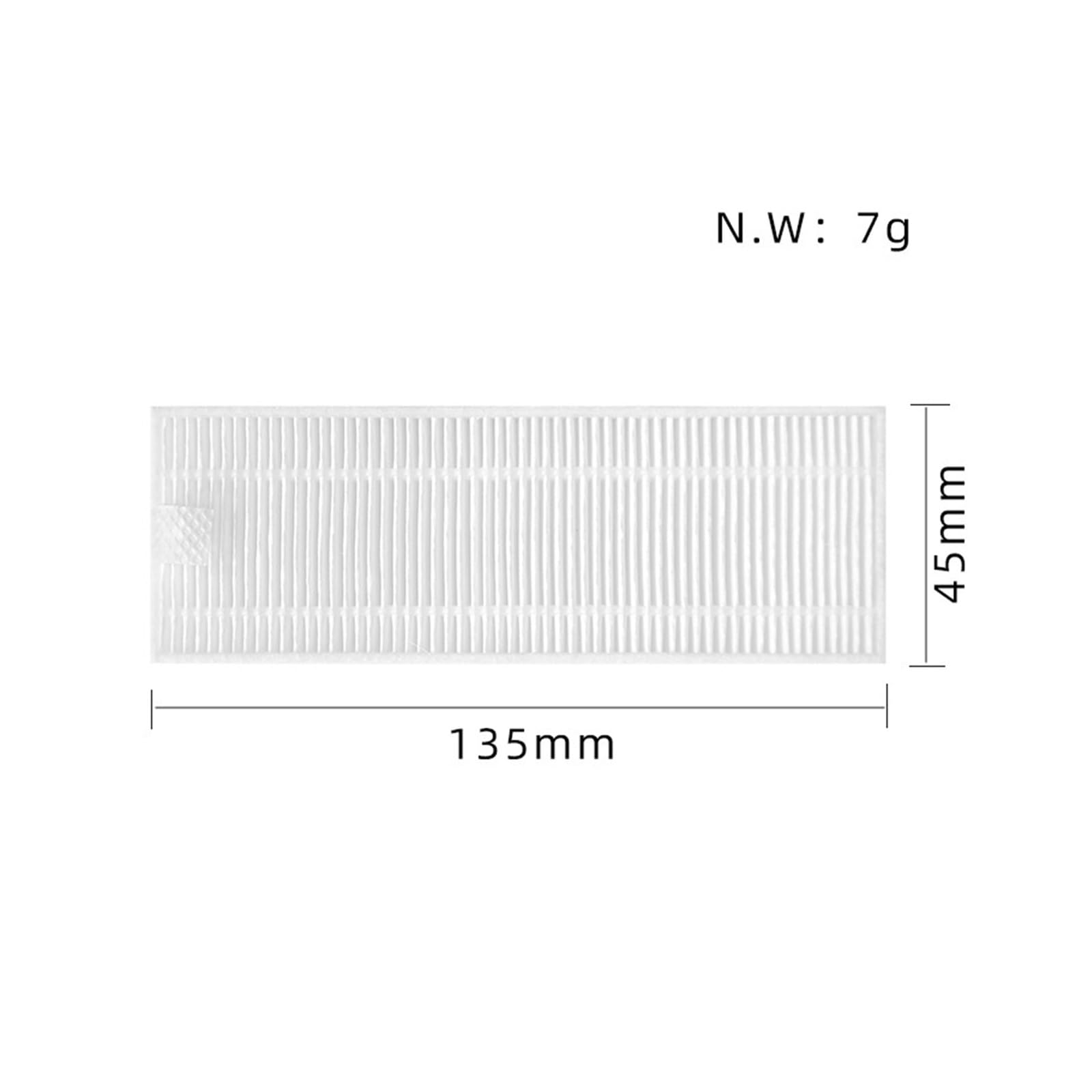 Spazzola laterale a rullo Filtro HEPA Panno for mop compatibile con Qihoo 360 S10 X100 MAX 2pro Robot aspirapolvere Pezzi di ricambio Accessori(10 Mop)