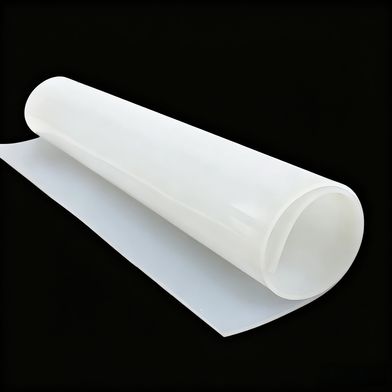 Purzen Translucent Silicone Rubber Sheet Heat Stable Flexible Silicone Pad for Gasket Sealing Cushioning 300X300mm 2 Pcs,0.8mm