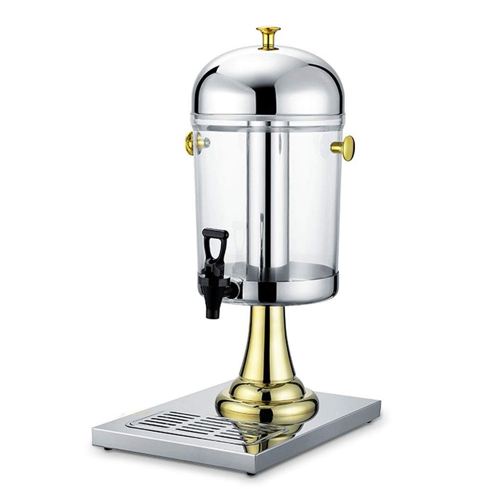 Dispensador de jugos, dispensador de bebidas, recipiente para servir bebidas frías, cócteles, ponche de agua refrigerada, refrescos de acero inoxidable, barra de desayuno buffet