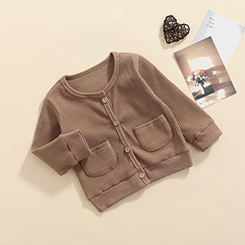 Toddler Girls Knit Cardigan Long Sleeve Lapel Button Down Knitted Sweater Coat Kids Autumn Jacket Outerwear2