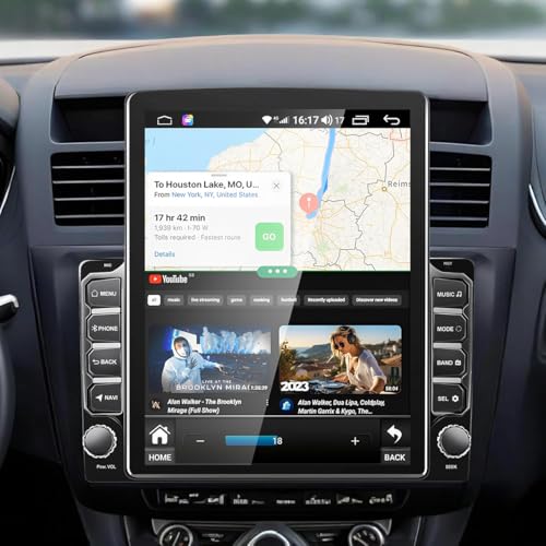 Double Din Car Stereo for Chevrolet Colorado 2004-2006 with Wireless CarPlay and Android Auto, 9.7 Inch HD Touchscreen Android 13 Car Radio Support GPS Bluetooth WiFi FM RDS Mirror Link Backup Camera