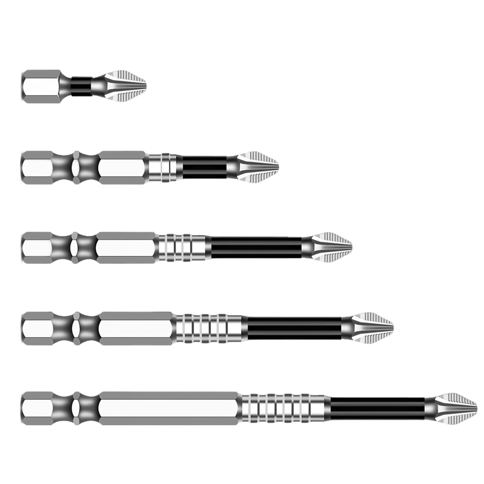 Hdoytxxm 50L 65L 70L 90L 150L 6Pcs / Pack High Strength Alloy Steel Screwdriver Bits Set Rust Resistant For Furniture Assembly And Various Repair Needs High Strength Alloy Steel Screwdriver Bits
