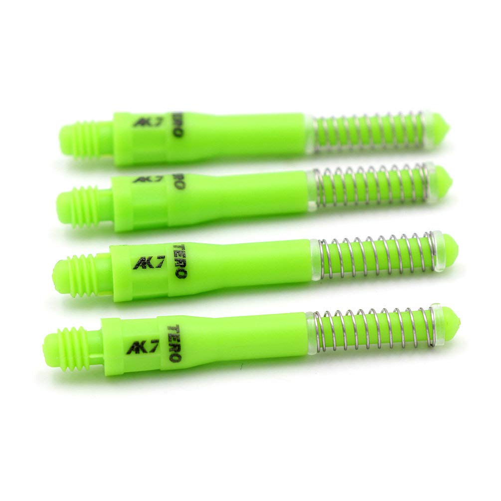 CUESOUL 4 Pieces TERO AK7 Dart Shafts Built-in Spring Telescope for Steel Point Arrows and Soft Pointed Arrows (CS-AK7 + 6H53)