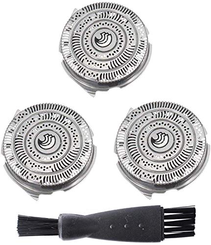 HQ9 Cabezales de Afeitado para Philips Norelco Smart Touch-XL/Speed-XL, Cuchilla de Afeitar de Repuesto Poweka para Philips 8100 Series, 8200 Series, 9100 Series y PT / AT900 con Cepillo de Limpieza