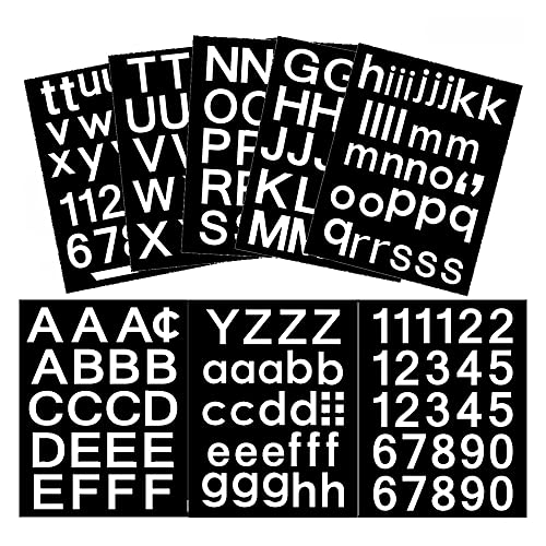 Autocollants en vinyle lettres et numéros d'adresse pour panneaux, voitures et boîtes aux lettres