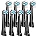 Replacement Heads Compatible with Oral B iO 2/3/4/5/6/7/8/9/10 Series Electric Toothbrush, Brush Heads Compatible with Oral B iO for Gentle Gum Care & Deep Cleaning (8 Black)