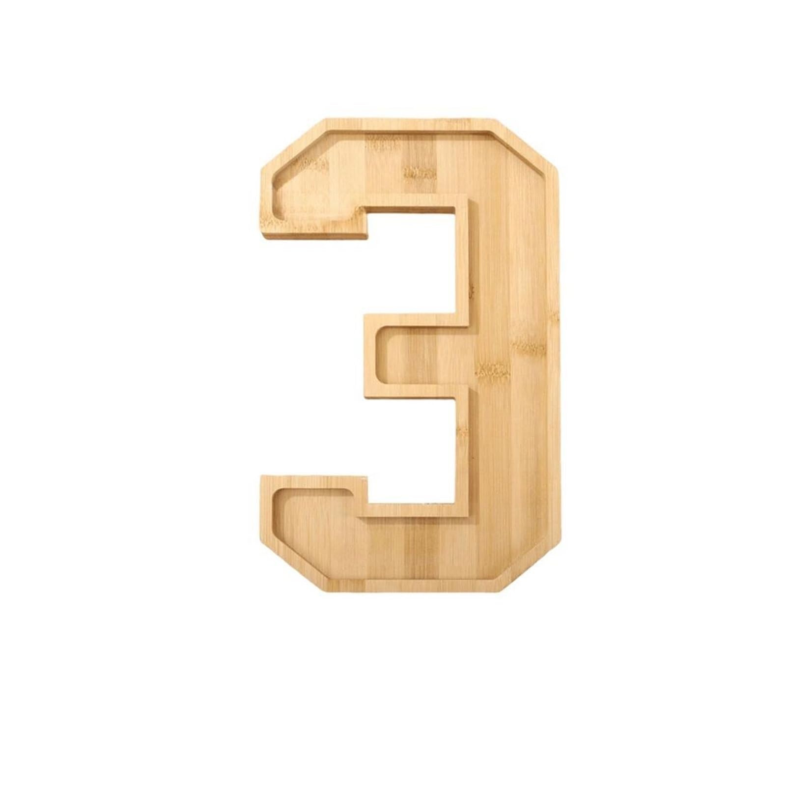 Fillable Cardboard Number Box Numbers for Party Food Fruit Serving Charcuterie Display Platter Fillable(Number 2)
