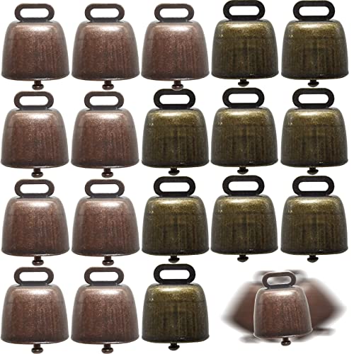 TIHOOD-18PCS-Copper-Bells-Brass-Small-and-Large-Farm-Animal-Bells-for-Horses-Cattle-Sheep-Goats-Green-and-Red-Bronze-Loud-Long-Distance-for-Christmas-Decoration TIHOOD 18PCS Copper Bells Brass Small and Large Farm Animal Bells for Horses Cattle Sheep Goats Green and Red Bronze Loud Long Distance for Christmas Decoration
