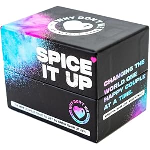 Spice IT UP by Why Don’t We. Spicy Couples Games for Adults with 150 Cards with Conversations, Spicy Dares & More – Best Date Night Games for Couples – Romantic Adult Couple Games