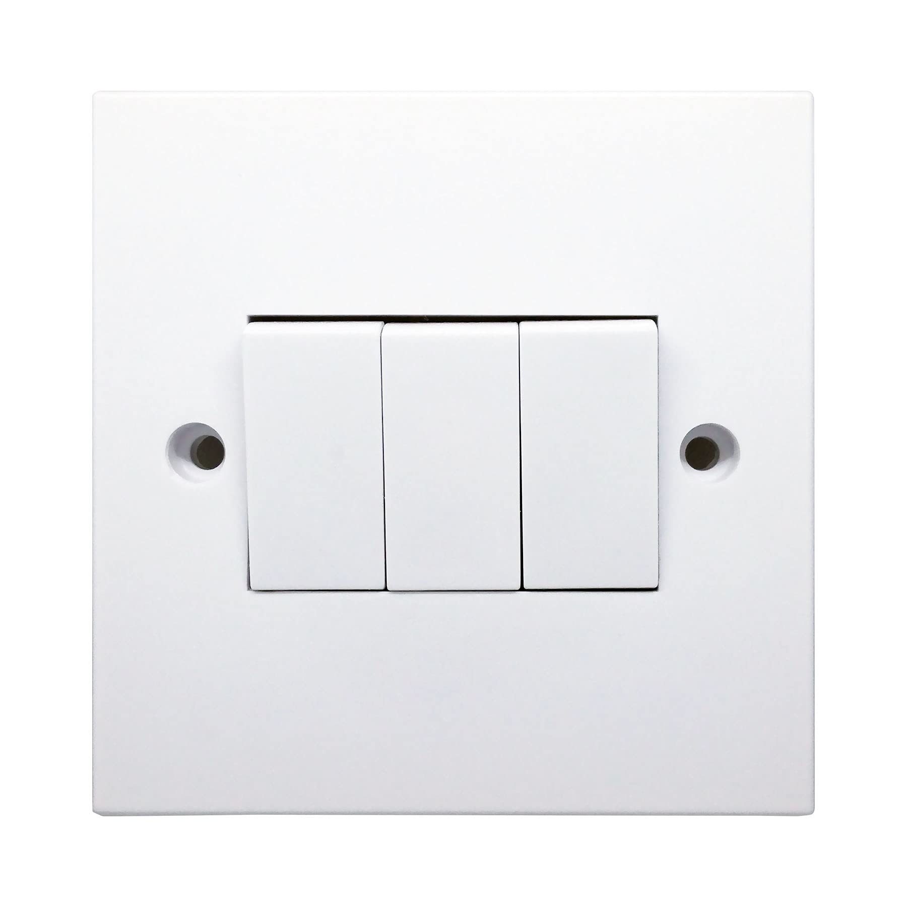 Opus 3 Gang 2 Way Light Switch White