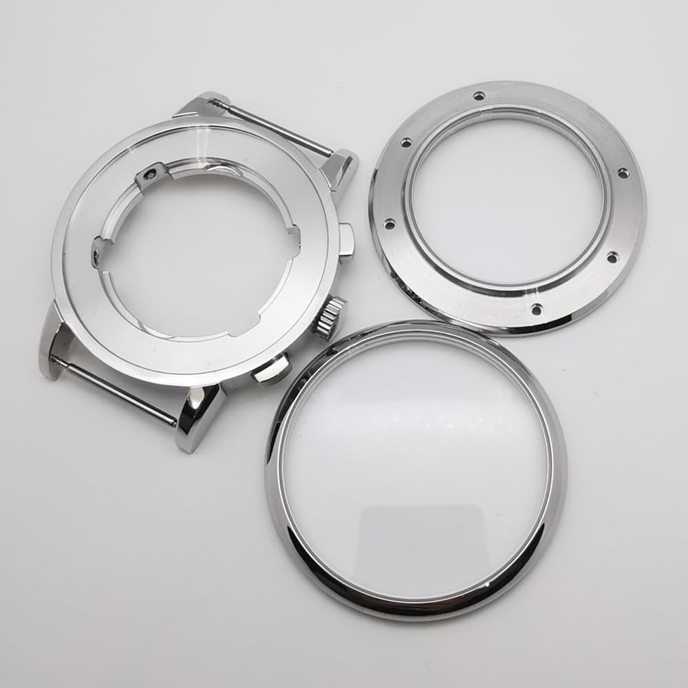 Pargues 42MM koperta zegarka ze stali nierdzewnej + tarcza + akcesoria do wskazówek pasujące mechanizmu ST1655