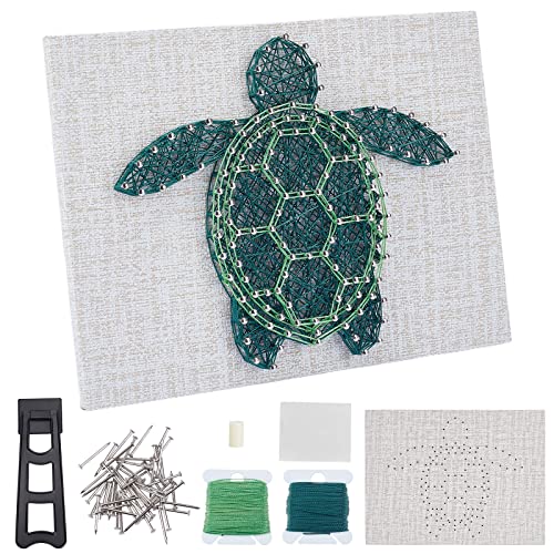 WEBEEDY 3D String Art Kit for Adults Beginners DIY Sea Turtle String Craft Kit Include All Necessary Accessories and Frame Home Wall Poke Art Christmas Holiday Mothers Day Unique Decor Gift