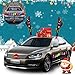 Reindeer Antlers for Cars, Christmas Reindeer Antlers Car Decoration Kit with Color LED Light, Car Decorations with Antlers, Red Nose, Tail, Bell, Reflective Bulb Lights Suitable for Any Cars