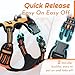 Eagloo Dog Harness Small Sized Dog, No Pull Service Vest with Reflective Strips and Control Handle, Adjustable and Comfortable for Walking, No Choke Pet Harness with 2 Metal Rings, Orange, S