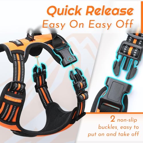 Image of Eagloo Dog Harness for Small Dogs, No Pull Pet Vest with 2 Leash Clips