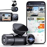 VANTRUE N4S Triple STARVIS 2 Dashcam Voiture 2.7K+2.5K+2.5K Avant et Arrière, 5GHz...