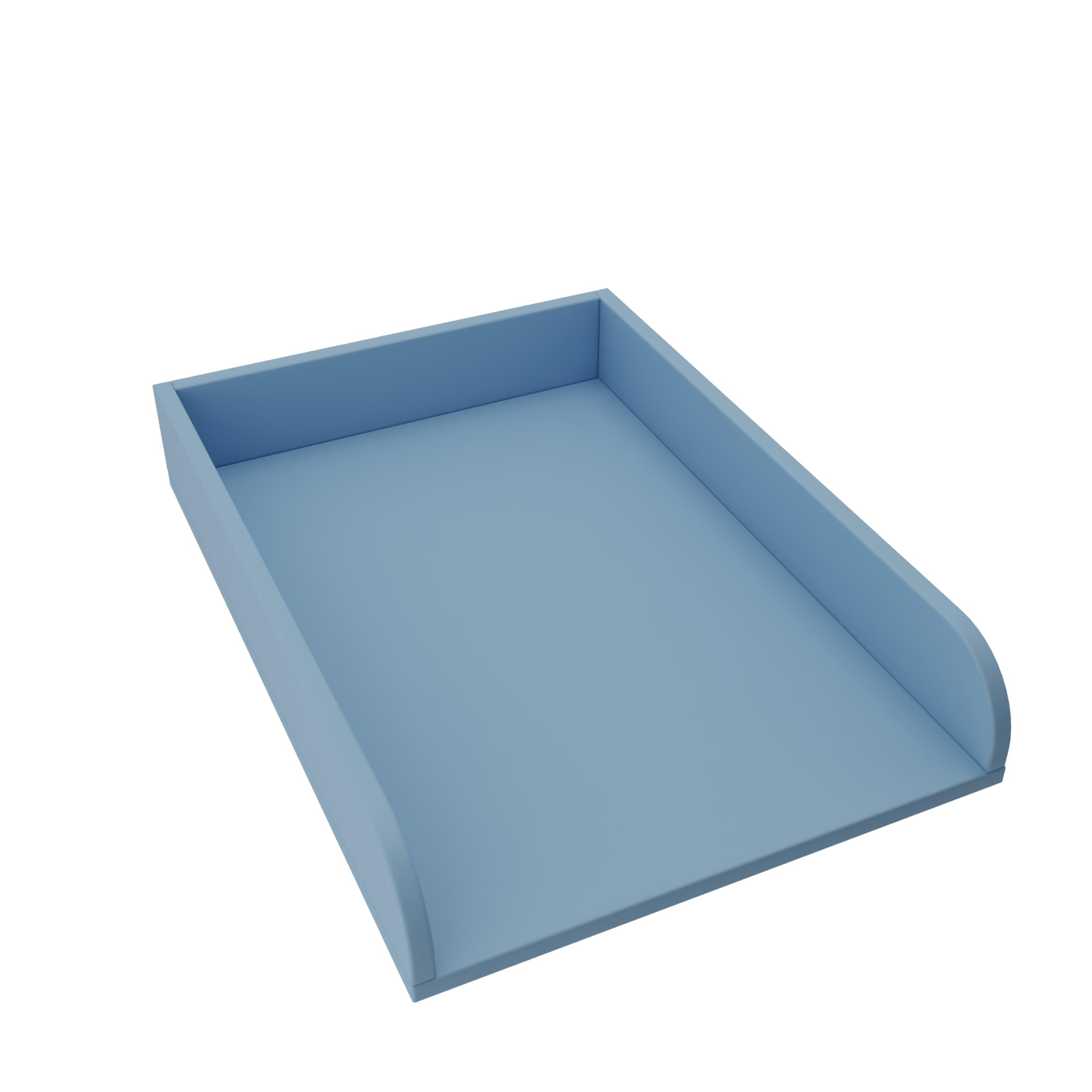 regalik Wickelaufsatz Universal, Wickeltischaufsatz für Kommoden in beliebiger Breite, Abnehmbar Wickelkommode aufsatz, Abgerundeten Frontplatten, Blau, 72cm x 54cm
