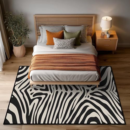 Tapete decorativo con estampado de cebra 5x7 miniatura 4