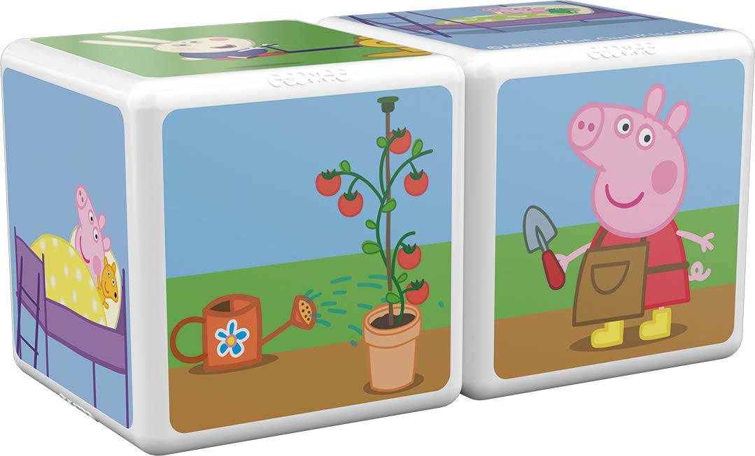 Geomag Magicube Peppa Pig Dzień z Peppą - 2 kostki - Gra konstrukcyjna z kostkami magnetycznymi