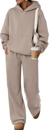 Trendy Queen Women's Oversized Hoodie Wide Leg Pants 2 Piece Lounge Set