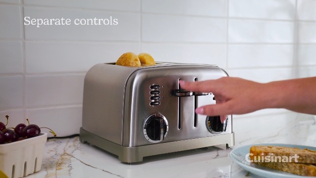 Amazon.com: Cuisinart 4 Slice Compact Stainless Steel Toaster with