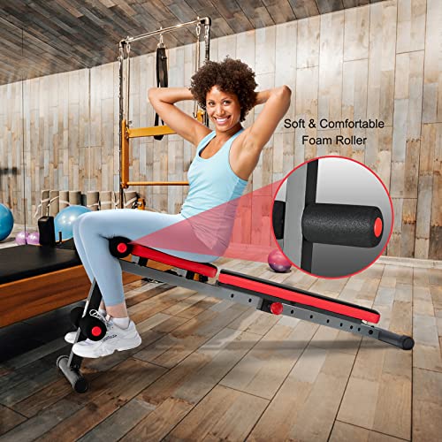 GYMAX Weight Bench, Adjustable Workout Bench Sit Up Bench with 9-Level Incline, Decline Ab Bench Press for Home, Core Strength Training Bench for Full Body - Image 6