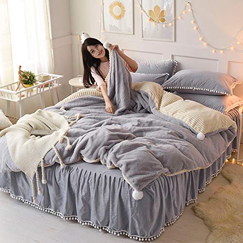 Juego de cama de terciopelo coral para disfrutar del máximo abrigo y suavidad en noches de invierno