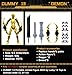 altuco T13 Action Figure Set,Titan 13 Action Figure with Multiple Accessories,Easter Basket Stuffers for Boys (Gold)