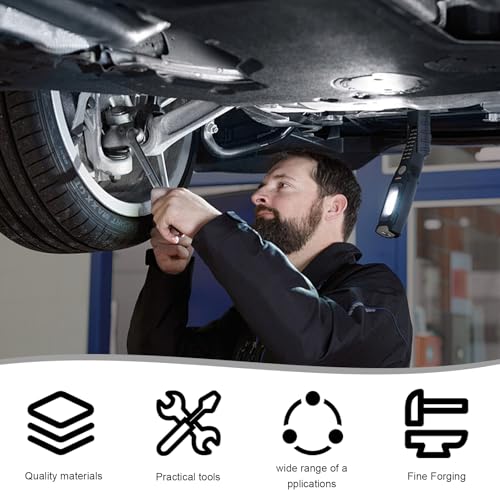 Image of Car Spare Tire Wrench, 19mm L Type Slotted End Socket Repair Tool for Jack, Carbon Steel Hexagon Auto Spare Tire Lug Wrench Tire Replacement Tool for Car, Car Accessories