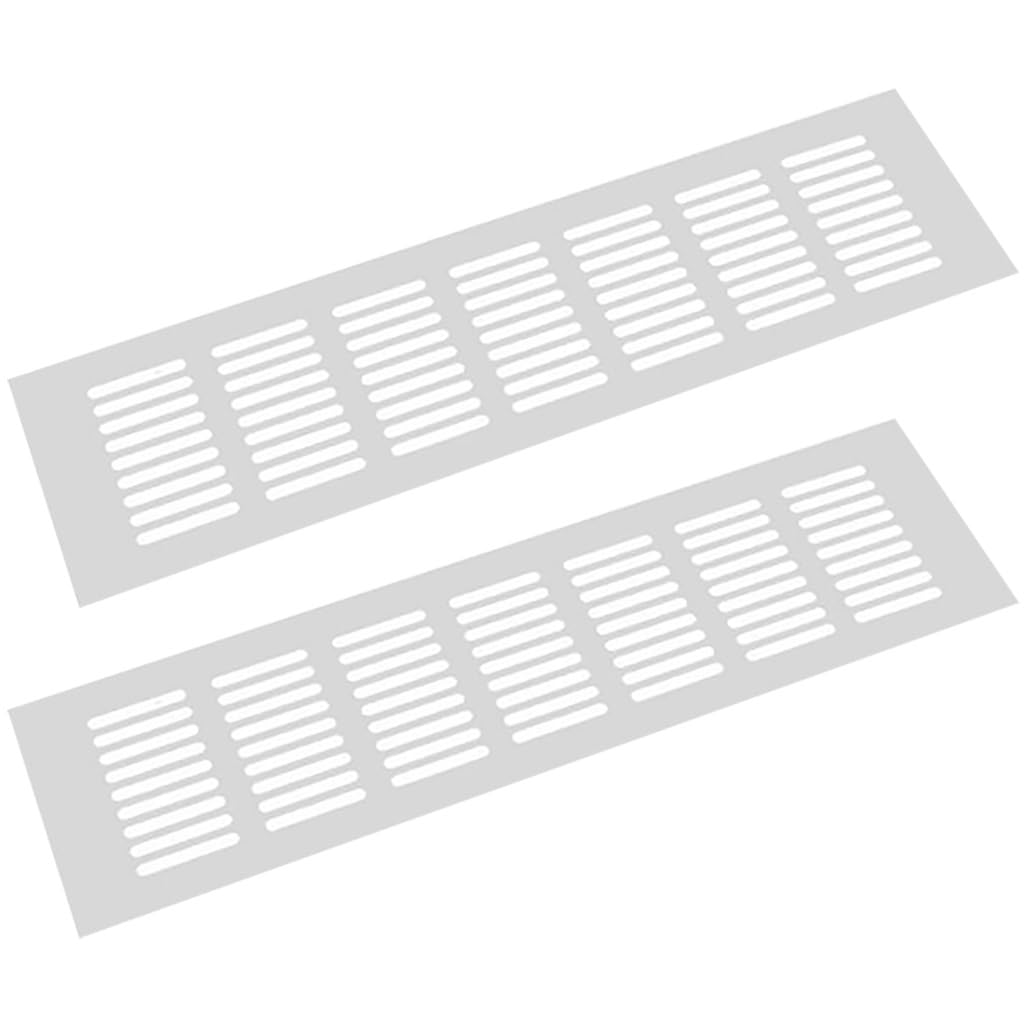 Lüftungsgitterabdeckung, Lüftungsgitter aus Aluminiumlegierung, 2 Stück(100x300mm)