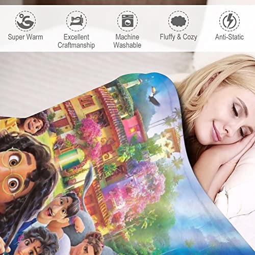 Ultra-Soft Anime Blanket Lightweight Cartoon Throw Flannel Blankets Comfortable Bedding For Kids Girls Boys And Adults For Bed Sofa Living Room All Season 80"X60" #TOP3