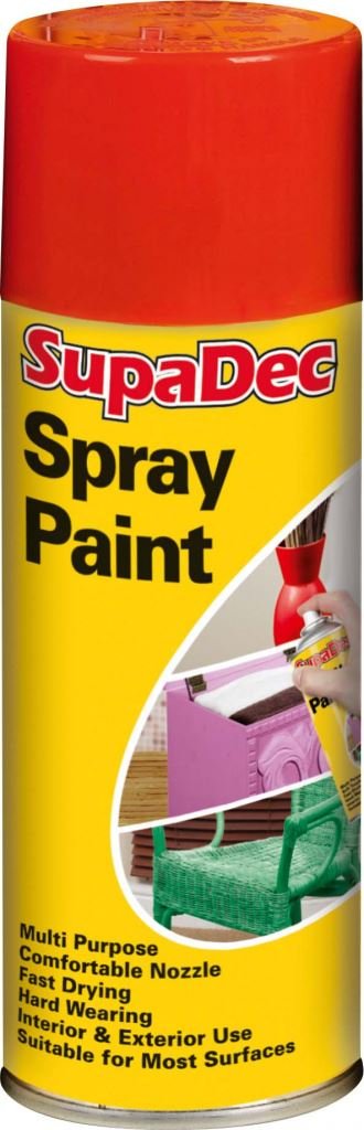 SupaDec Bright Red Spray Paint 400Ml