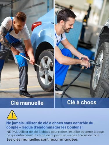 Lot de 20 boulons de roue M14 x 1,5 de 40 mm en alliage d'acier allié, compatibles avec Audi, Seat, Volkswagen, Alfa Romeo, Porsche, BMW, taille hexagonale 17 mm – vue 7