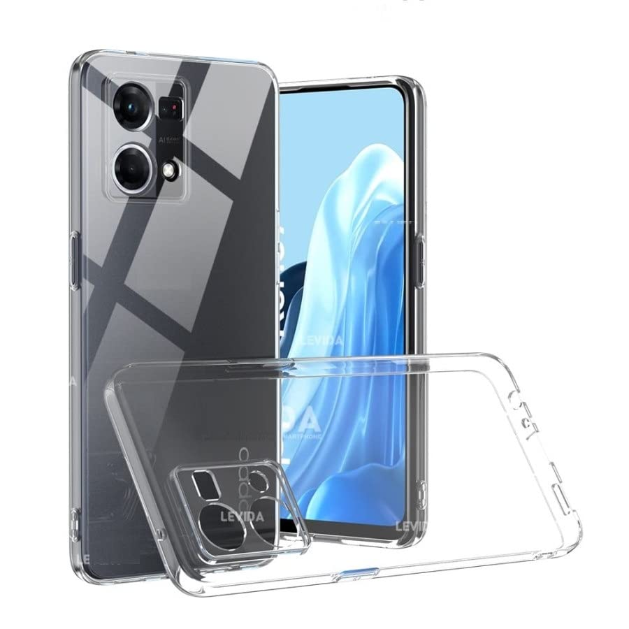 Image of REALCASE Silicone Crystal Clear Back Cover Case For Oppo F21 Pro 4G / F21S Pro 4G | 360 Degree Protection | Transparent Back Cover Case For Oppo F21 Pro 4G / F21S Pro 4G