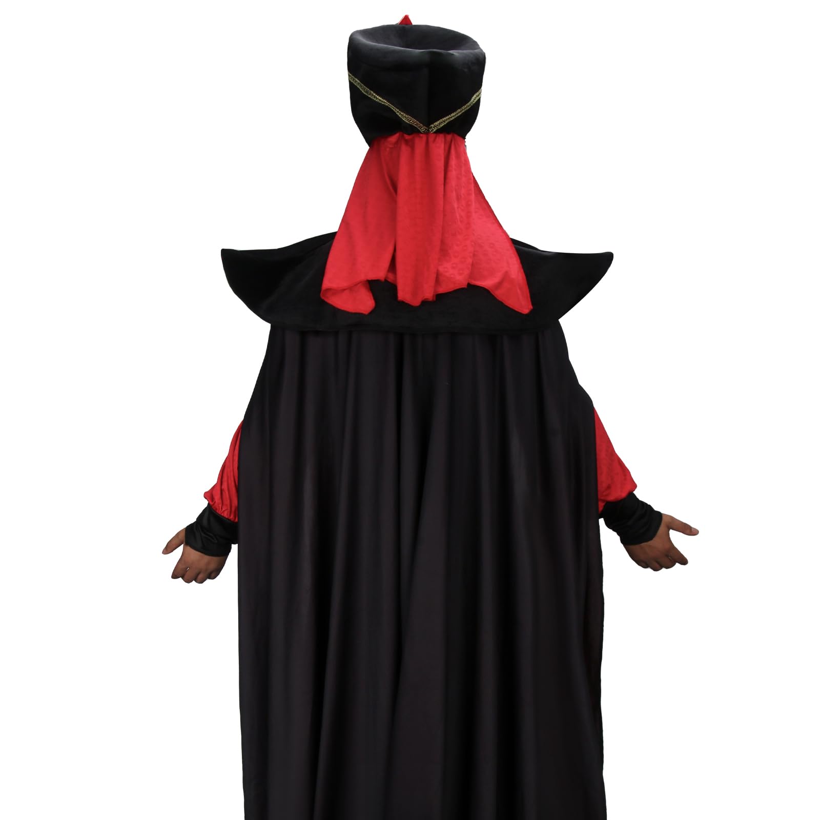 Adulto Cosplay Disfraz de Villano Árabe Túnica Capa Turbante Accesorios para Hombres Halloween Carnaval Fiesta Traje
