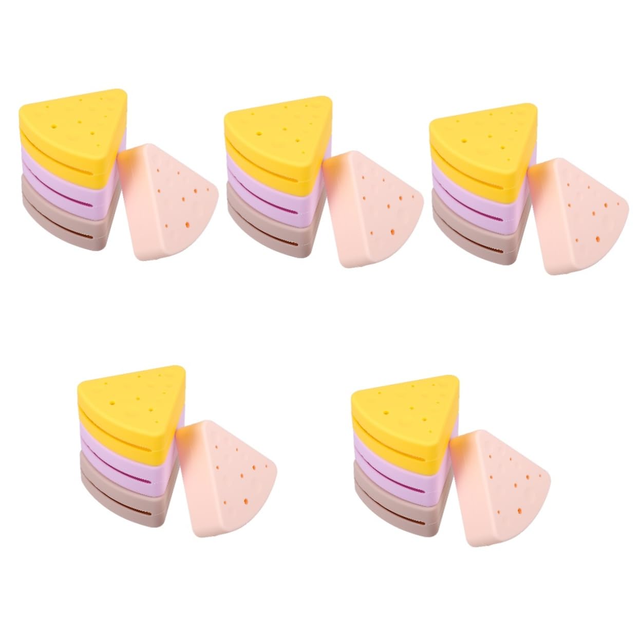 Beavorty 20 Piezas Esponja Amarilla Esponja De Maquillaje De Silicona Esponjas De Maquillaje Triangulares Bolsas Organizadoras De Viaje Viajar Brocha De Maquillaje Gel De Sílice Cosmético
